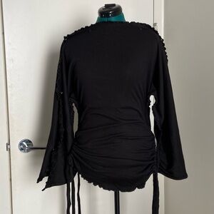 INTEMPESTIVA She Shell Dress (100% Cotton) Black Top/Dress/Skirt